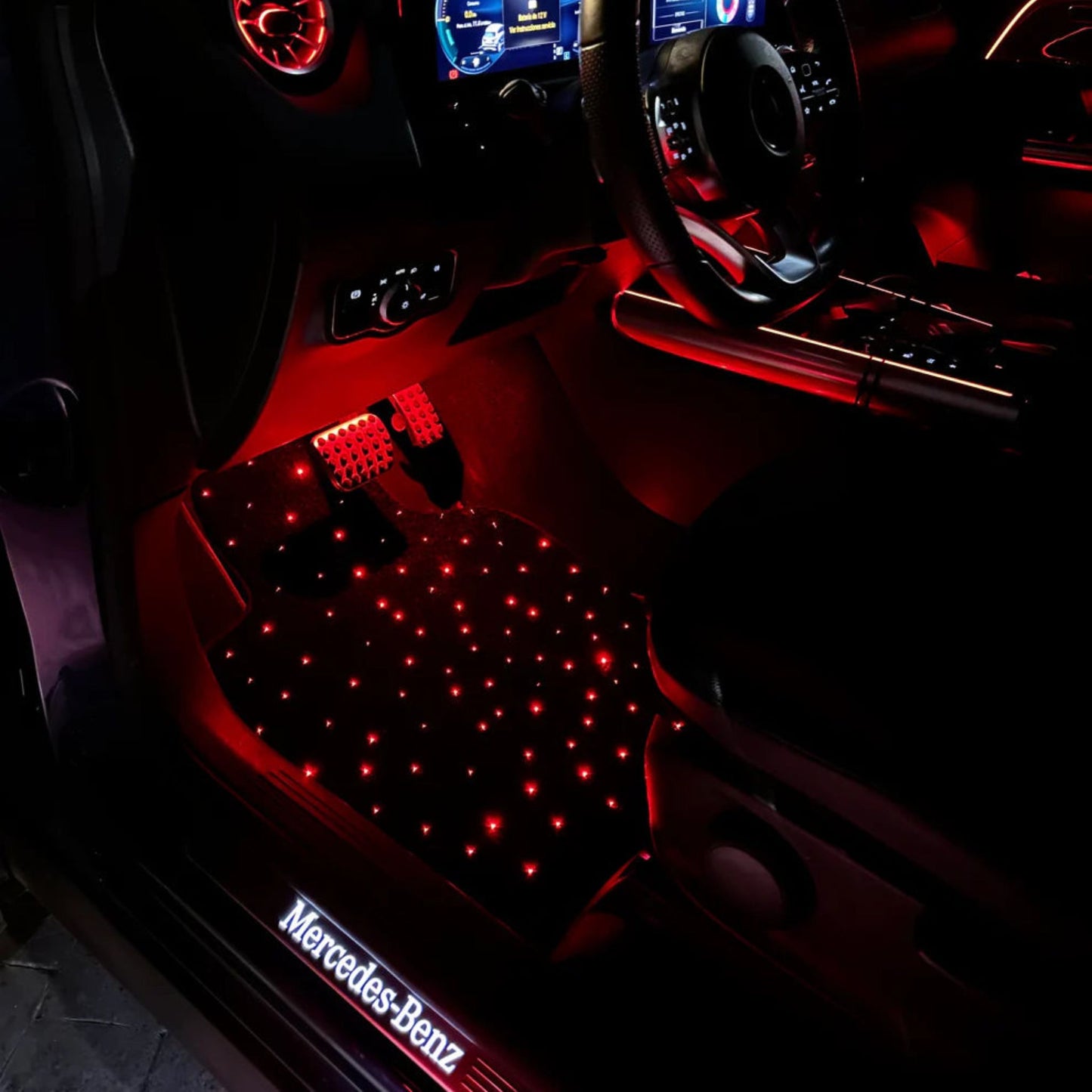 Lot de 4 Tapis Voiture Étoilé
