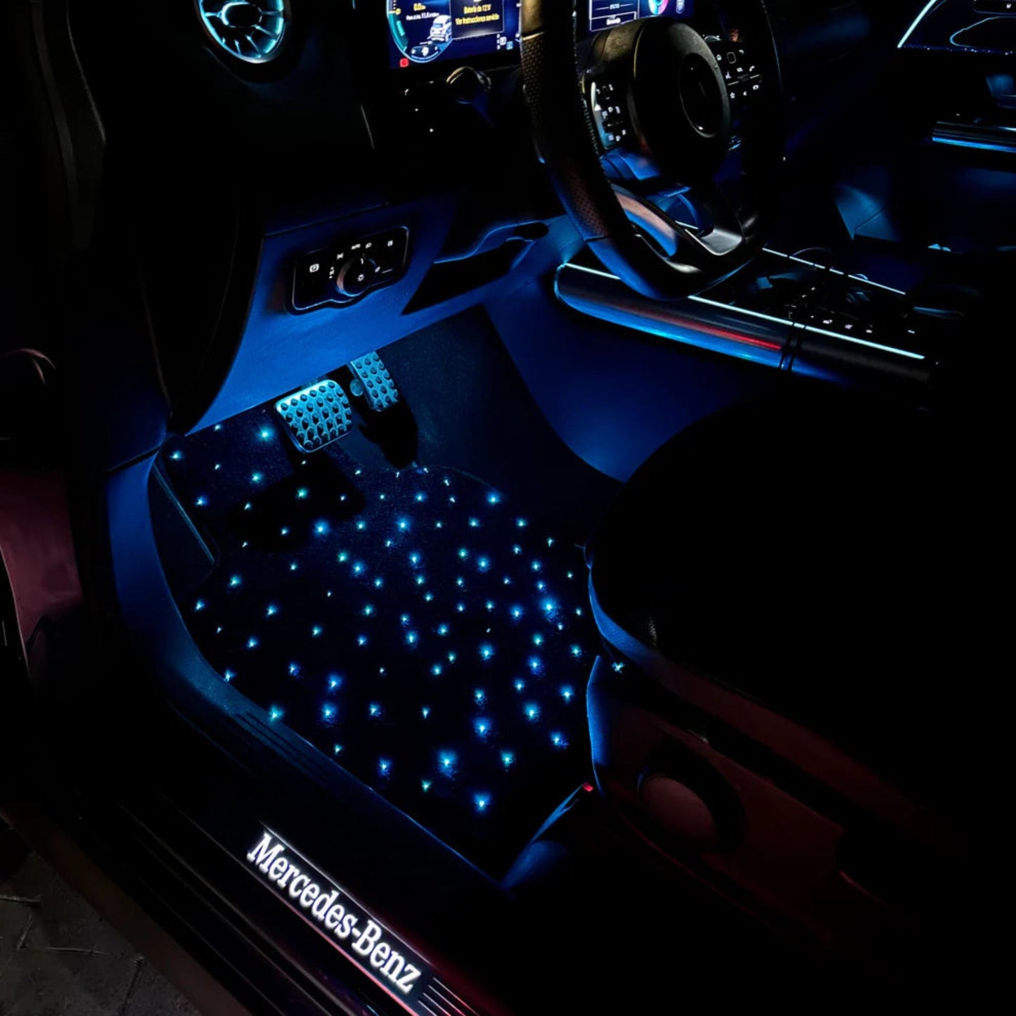 Lot de 4 Tapis Voiture Étoilé