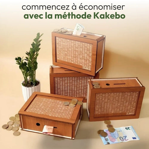 Tirelire d'épargne en bois kakebo